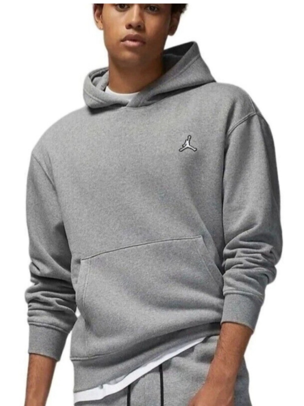 Jordan Brooklyn Fleece Grey Men's Pullover Hoodie S